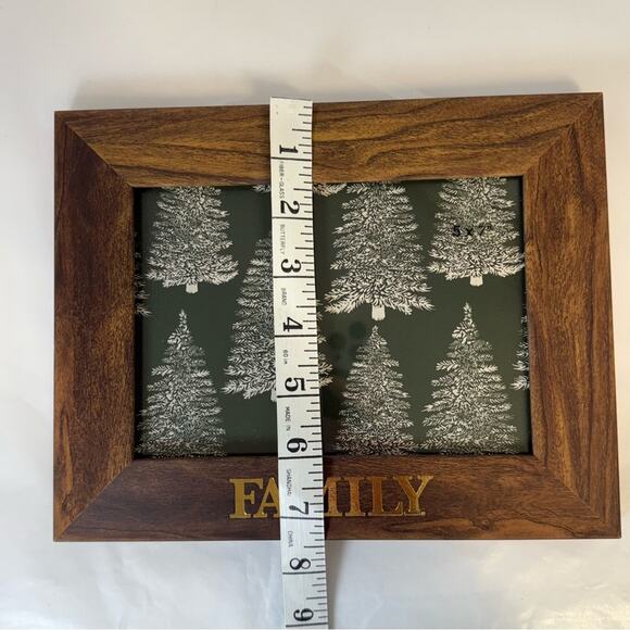 Threshold Brown Wooden “FAMILY” Photo Frame | Rustic Farmhouse 5x7 Frame - Picture 6 of 8